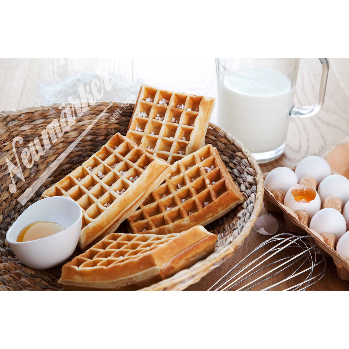 Neumärker Thermocook® waffle iron including Lorraine waffle interchangeable plates