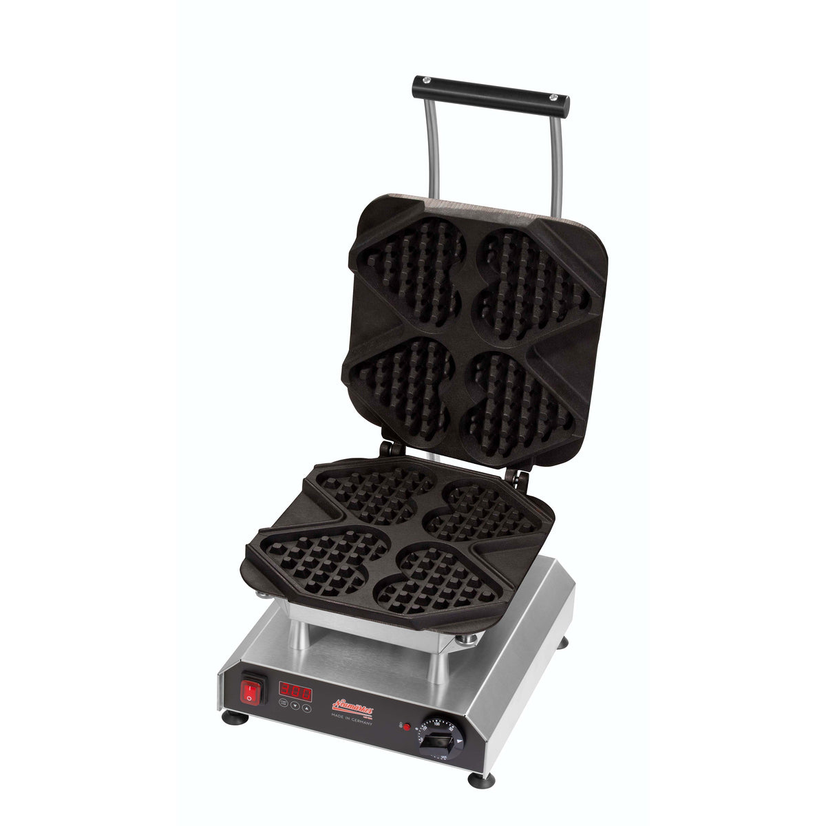 Neumärker Waffeleisen Thermocook® inkl. Waffel-Herz am Stiel Wechselplatten