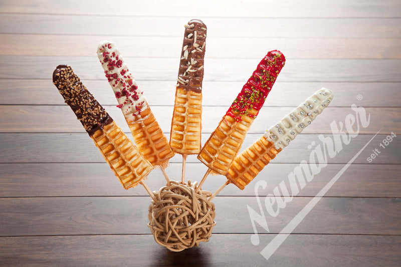 Neumärker Waffeleisen Thermocook® inkl. Lolly-Waffel Wechselplatten (Aluminium antihaftbeschichtet)