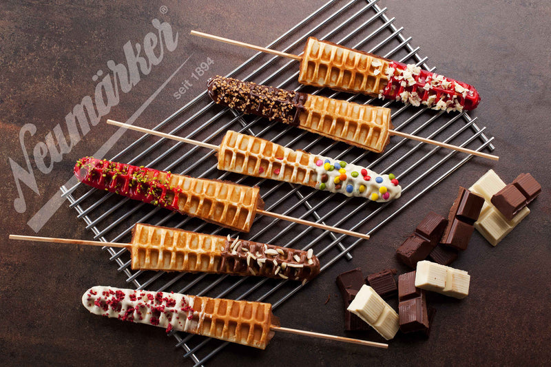 Neumärker Waffeleisen Thermocook® inkl. Lolly-Waffel Wechselplatten (Gusseisen)
