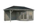 Palmako Pavillon Melanie 7,0+8,1 m² aus Holz, 28 mm
