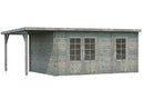 Palmako Gartenhaus Ella 13,1+3,9 m² aus Holz, 28 mm