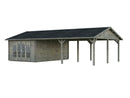 Palmako Gartenhaus Irene 19,0+33,2 m² aus Holz, 44 mm