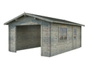 Palmako Garage Roger 19,0 m² ohne Tor aus Holz, 44 mm