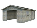 Palmako Garage Roger 23,9 m² ohne Tor aus Holz, 44 mm