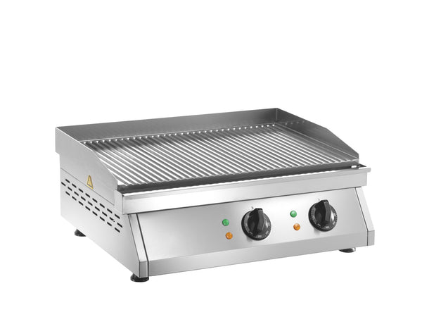 Locher Elektro-Grillplatte gerillt LFT2R
