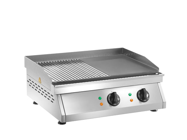 Locher Elektro-Grillplatte 1/2 gerillt LFT2M