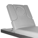 ACTIVESHOP Spa-kosmetikliege azzurro wood 815b grey mit beleuchtung beheizbar