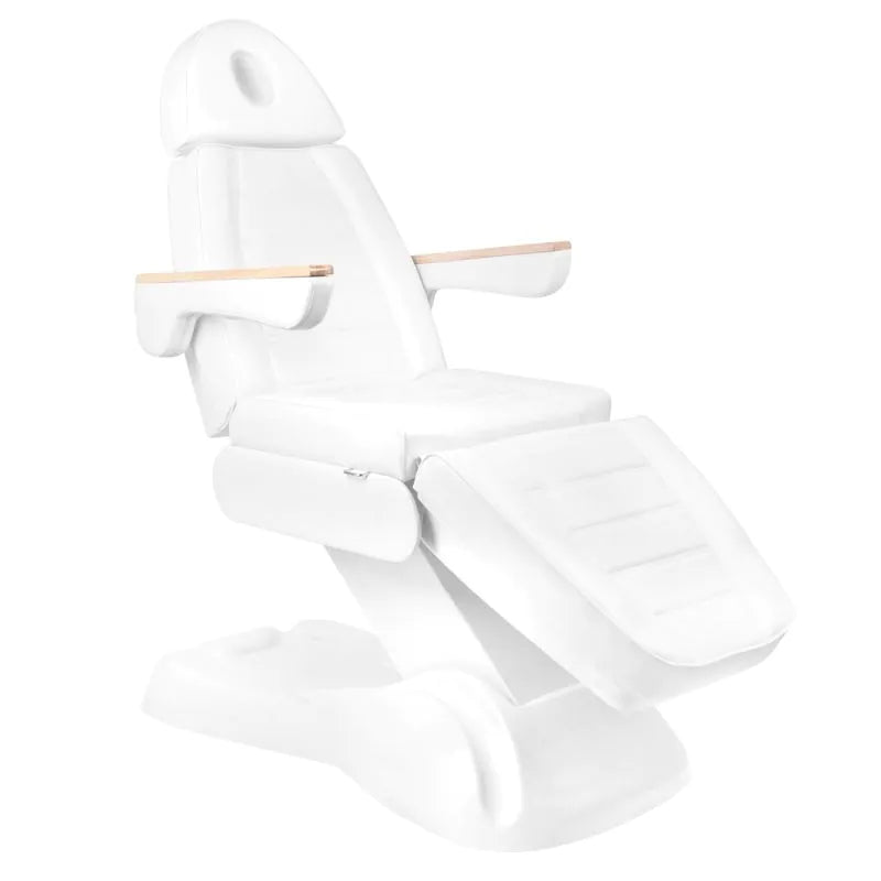 ACTIVESHOP Elektrische kosmetikliege SILLON lux 273b + hocker 304 Weiß