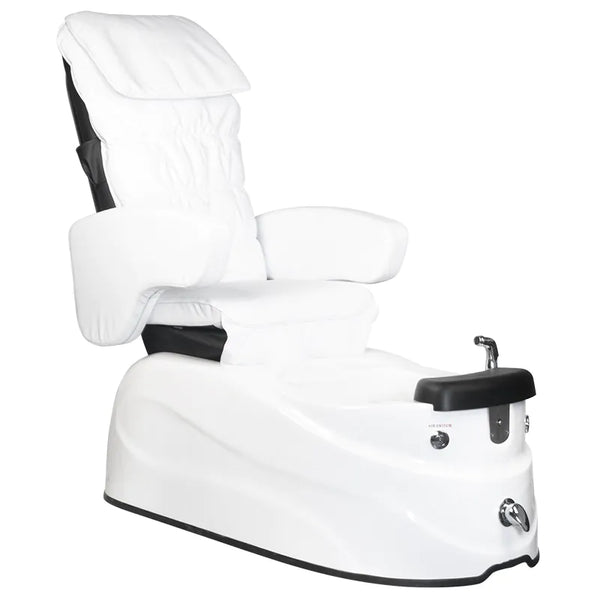 ACTIVESHOP Fusspflegestuhl pediküre spa as-122 white mit massagefunktion