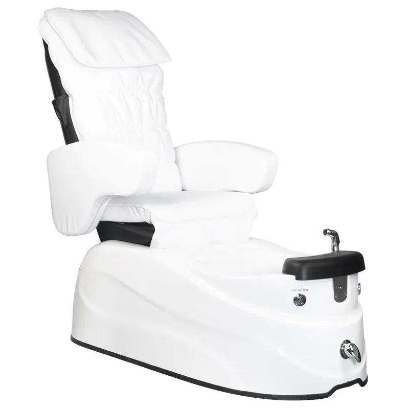 ACTIVESHOP Fusspflegestuhl pediküre spa as-122 white mit massagefunktion