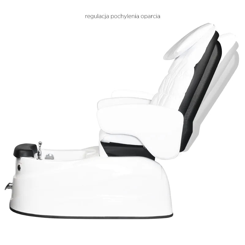 ACTIVESHOP Fusspflegestuhl pediküre spa as-122 white mit massagefunktion