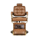 ACTIVESHOP Gabbiano barberstuhl boss old leather hellbraun