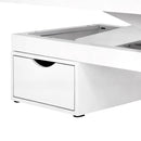 ACTIVESHOP Spa-kosmetikliege azzurro 815b white mit beleuchtung beheizbar