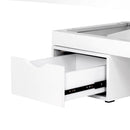 ACTIVESHOP Spa-kosmetikliege azzurro 815b white mit beleuchtung beheizbar