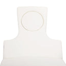 ACTIVESHOP Spa-kosmetikliege azzurro 815b white mit beleuchtung beheizbar