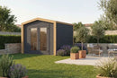 Weka Gartenhaus Killarney, 250x250, Anthrazit/Eiche hell lasiert