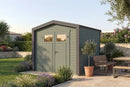Weka Gartenhaus Killarney, 250x250, Grüngrau/Anthrazit