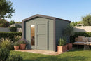 Weka Gartenhaus Killarney, 250x250, Grüngrau/Anthrazit