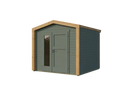Weka Gartenhaus Killarney, 250x250, Grüngrau/Eiche hell lasiert