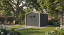 Weka Gartenhaus Killarney, 300x300, Anthrazit/Eiche hell lasiert