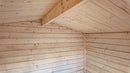 Weka Gartenhaus Killarney, 300x300, Anthrazit/Eiche hell lasiert