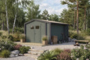 Weka Gartenhaus Killarney, 350x300, Grüngrau/Anthrazit