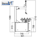 Benslift Reifenmontagemaschine BL 100T