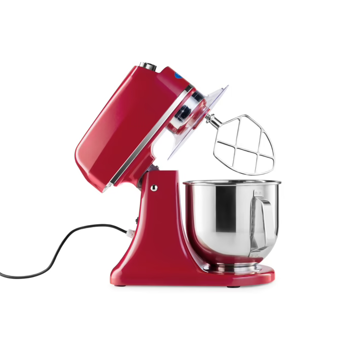 MAXIMA Gastro Planetenmischer - 7 l - Bis zu 2 kg Teig - Raspberryrot