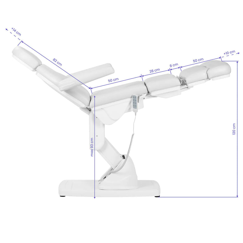 ACTIVESHOP Elektrische Kosmetikliege Podologie Kate 4 Motoren weiß