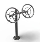Tolymp exercise device wheel double