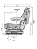 Airpress GRAMMER Staplersitz Primo Evolution weiß/schwarz 1292329