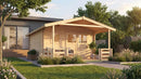 Weka Gartenhaus Blumberg 136, 380x500, Naturbelassen