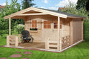 Weka Gartenhaus Blumberg 136, 380x580, Naturbelassen
