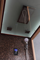 Mazur MUE-1388 Trockensauna mit HARVIA 3 kW Ofen + Duschkabine mit Hydromassage und Dampffunktion 200 x 120 x 210 cm