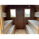 Fjordholz Barrel Sauna Model Quadro Royal 250 cm Thermo