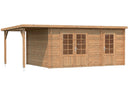 Palmako Gartenhaus Ella 13,1+3,9 m² aus Holz, 28 mm