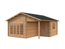 Palmako Gartenhaus Irene 21,9+5,2 m² aus Holz, 44 mm