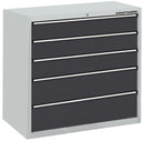 KRAFTWERK drawer cabinet with 5 drawers, 1000x1000x535 mm