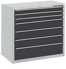 KRAFTWERK drawer cabinet with 7 drawers, 1000x1000x535 mm