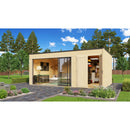 Fjordholz Gartenhaus Modell Q-BIC Alu 70 H