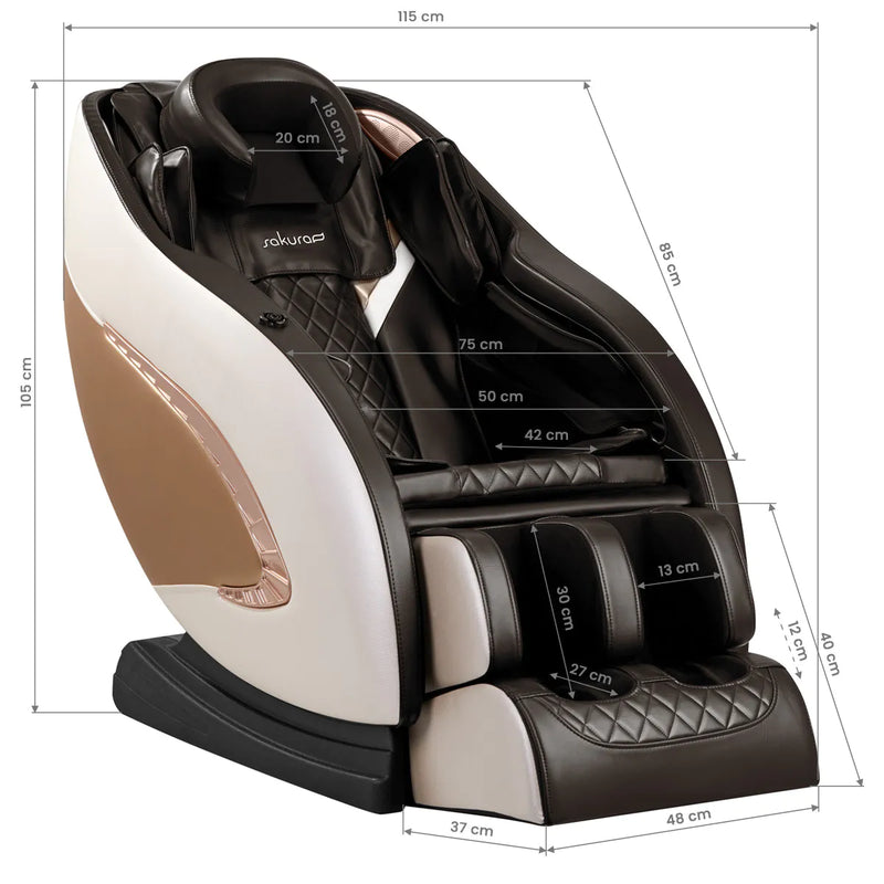 ACTIVESHOP Sakura Massagesessel Classic 305 braun