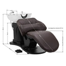 ACTIVESHOP Gabbiano elektrische Friseurwaschanlage TRYCHO braun