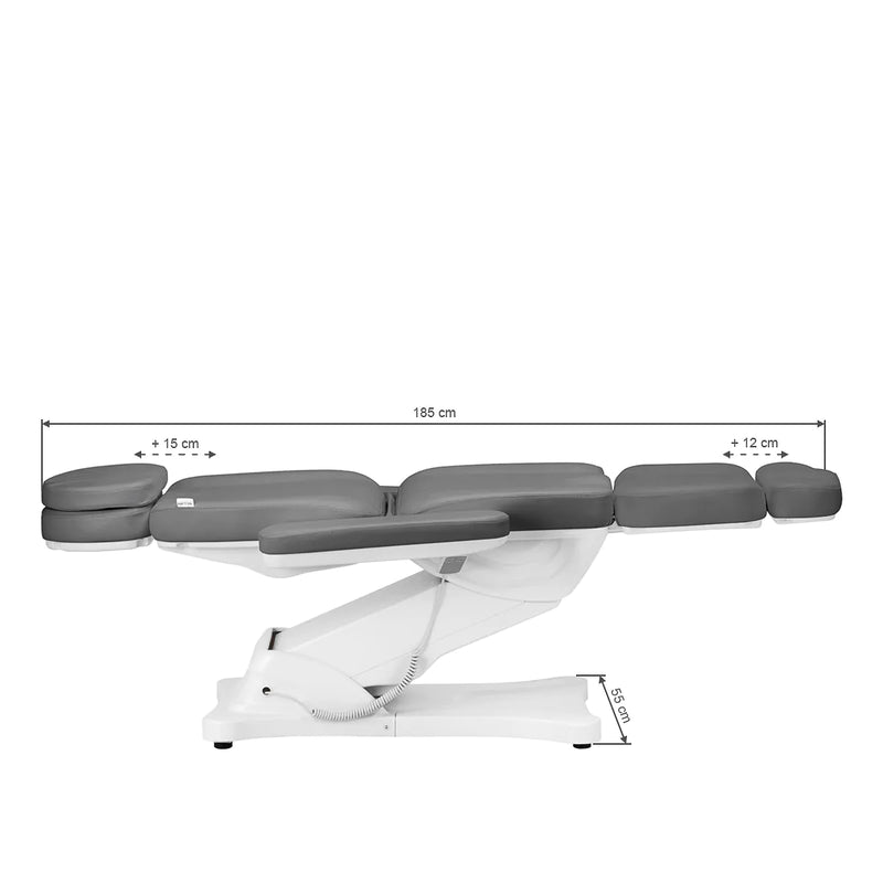 ACTIVESHOP Elektrische Kosmetikliege SILLON CLASSIC 4 Motoren mit Wiege grau