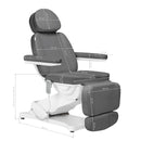 ACTIVESHOP Elektrische Kosmetikliege SILLON CLASSIC 4 Motoren mit Wiege grau
