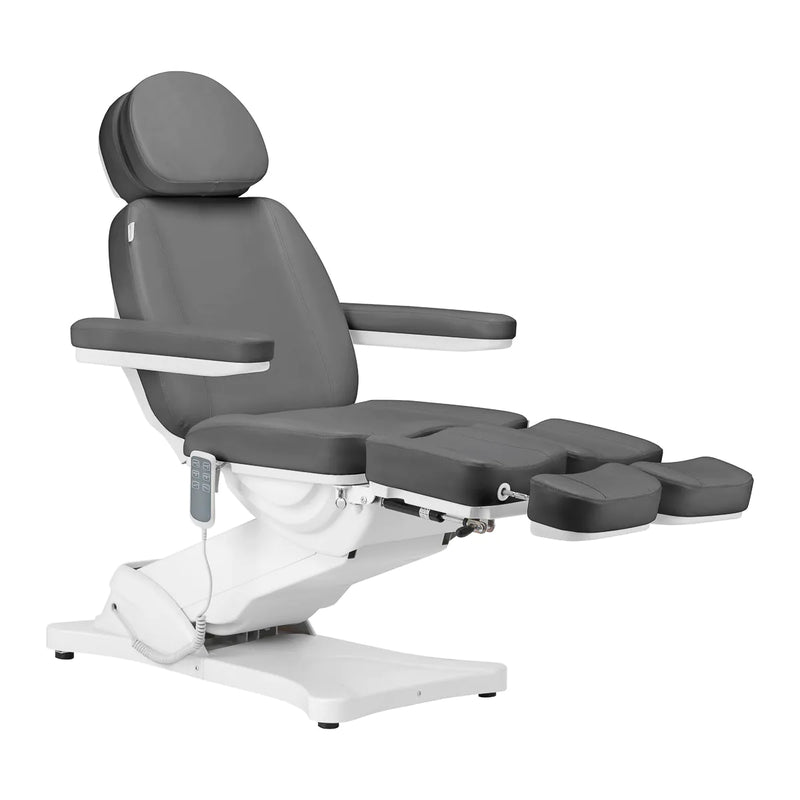 ACTIVESHOP Elektrische Kosmetikliege SILLON CLASSIC 3 Motoren mit Pedi-Wiege grau