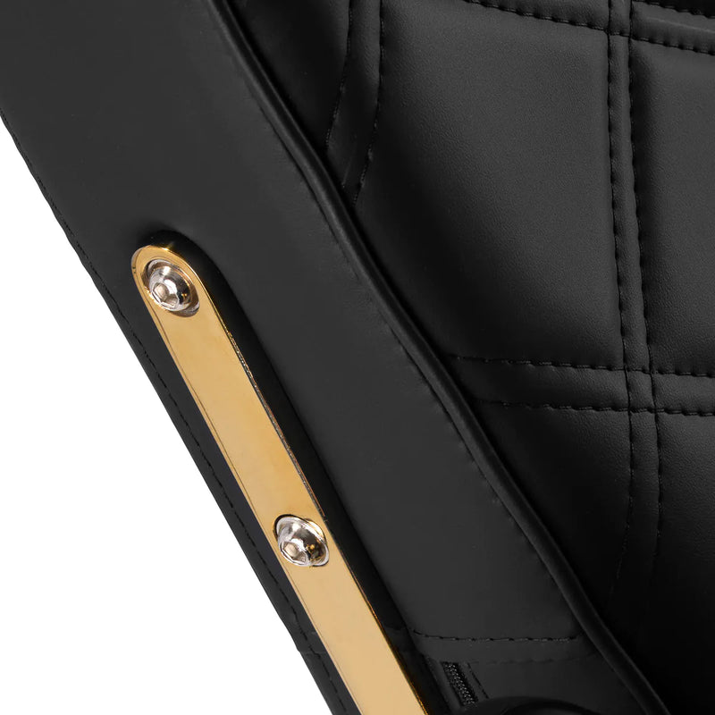 ACTIVESHOP Barberstuhl Leonardo Gold Schwarz