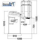 Benslift Reifenwuchtmaschine BL450W