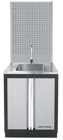 KRAFTWERK base cabinet with stainless steel sink