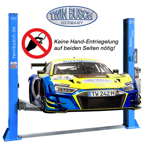 Twinbusch 2 Säulen Hebebühne 4.2 t - BASIC LINE - halbautomatische Entriegelung